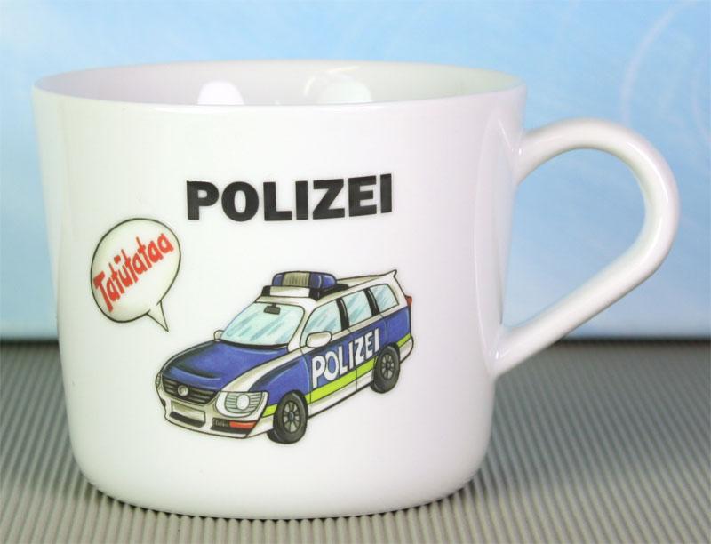 Porzellansticker Polizeidekor